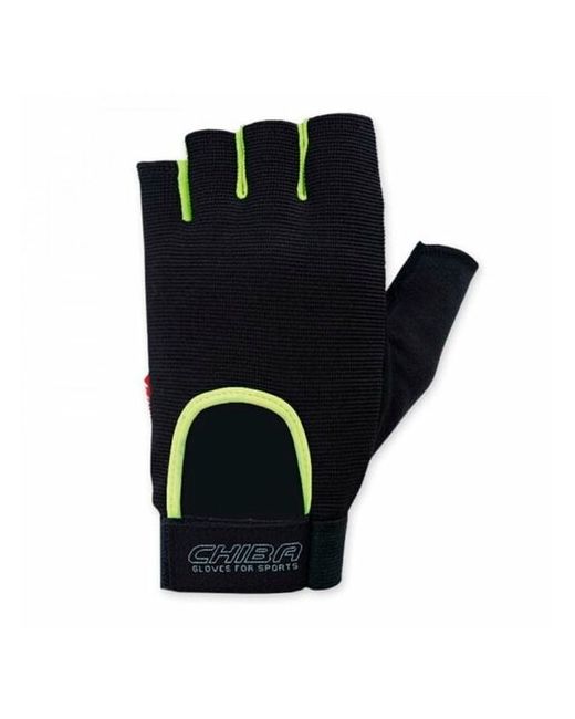 Chiba Спортивные перчатки Fit унисекс черно-неоновые 40416 размер