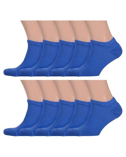 Palama Комплект из 10 пар мужских носков с махровым мыском и пяткой Comfort васильковые размер 29 44-45