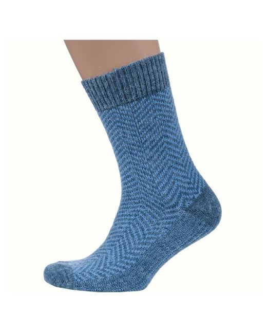 RuSocks полушерстяные носки Орудьевский трикотаж джинсово-голубые размер 27-29 43-45