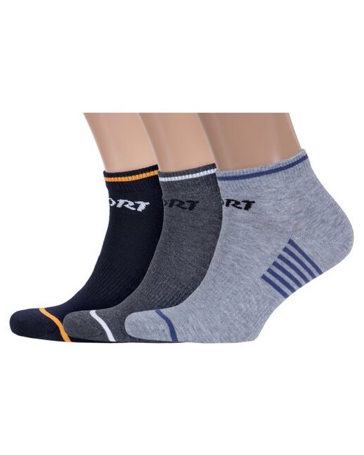 RuSocks Комплект из 3 пар мужских носков Орудьевский трикотаж микс 4 размер 25-27 38-41