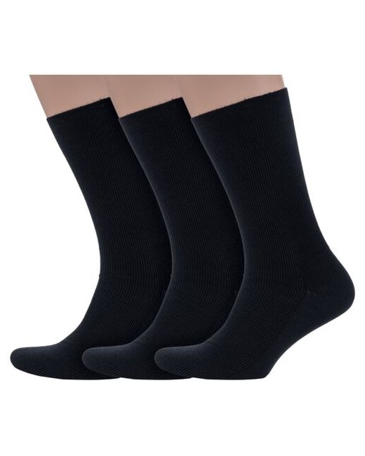 Dr. Feet Комплект из 3 пар мужских медицинских носков PINGONS черные размер 27