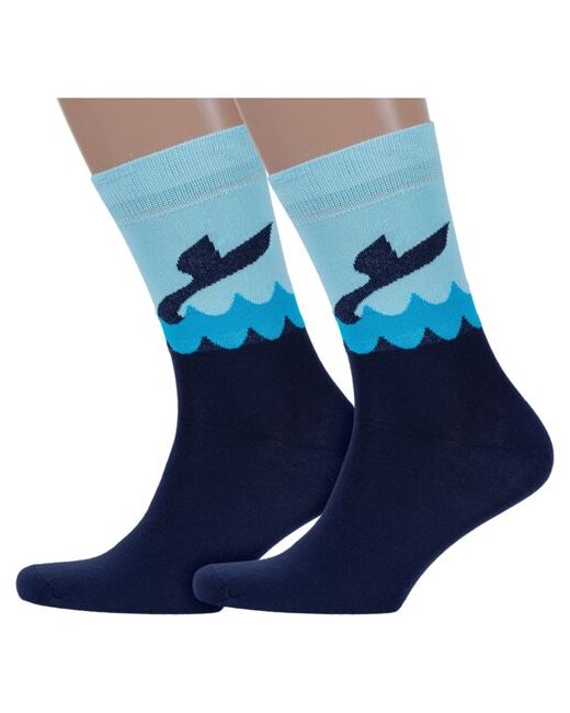 Хох Комплект из 2 пар носков FANTASY xf-19 темно-синие размер 29
