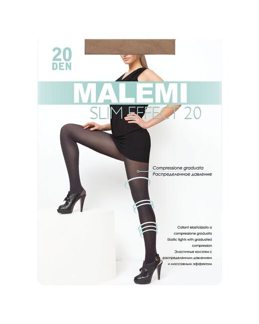 Malemi Колготки классические Slim Effect 20 размер IV melon светло-коричневый