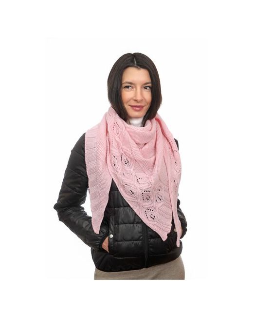 Goldenika Косынка зимняя шарф теплый зимний осенний вязаный платок капор головной убор в подарок девушке женщине 190135125см.