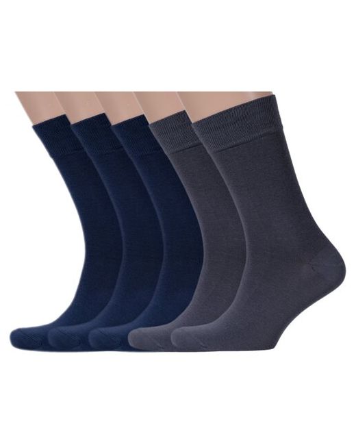 Lorenzline Комплект из 5 пар мужских носков микс 2 размер 27 41-42