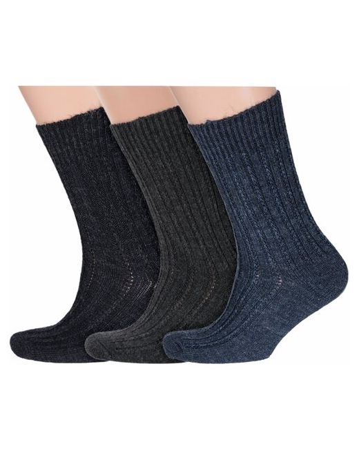 RuSocks Комплект из 3 пар мужских теплых носков Орудьевский трикотаж микс 2 размер 27