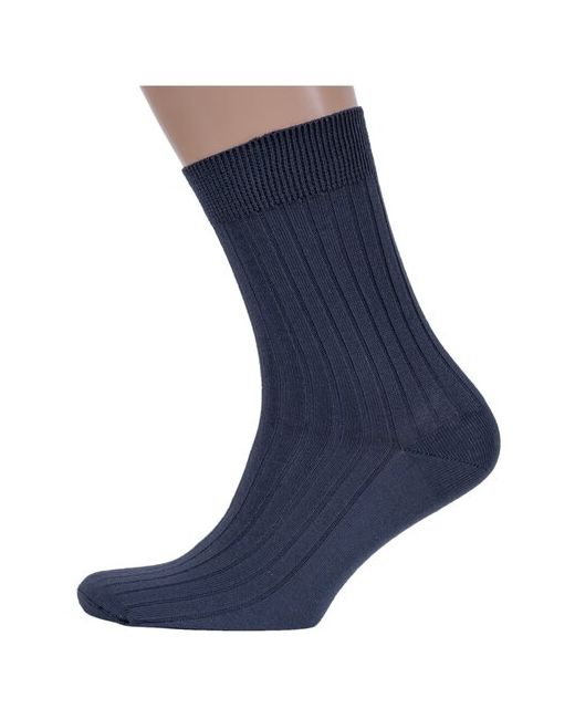 Брестские носки из 100 хлопка БЧК рис. 055 темно-серые размер 31 46-47