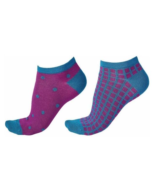 PrettyPolly Набор из 2 пар заниженных носков Чулки и колготки разноцветный 36-42