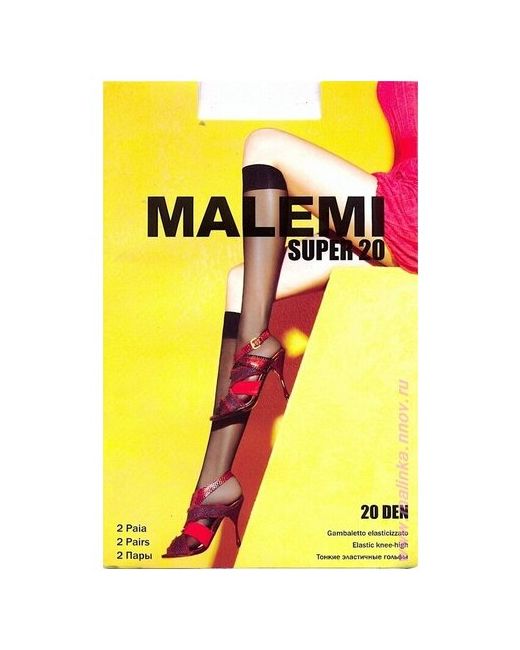 Malemi Гольфы полиамид Super 20 гольфы набор 5 шт. размер Б/Р melon светло-коричневый