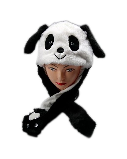игрушка-праздник Шапка с подвижными ушками Панда светящаяся