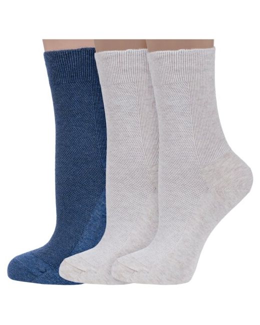 Dr. Feet Комплект из 3 пар женских носков PINGONS микс 1 размер 25