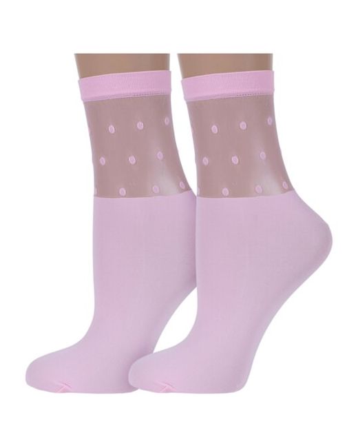 Conte Комплект из 2 пар женских носков light pink размер 23-25