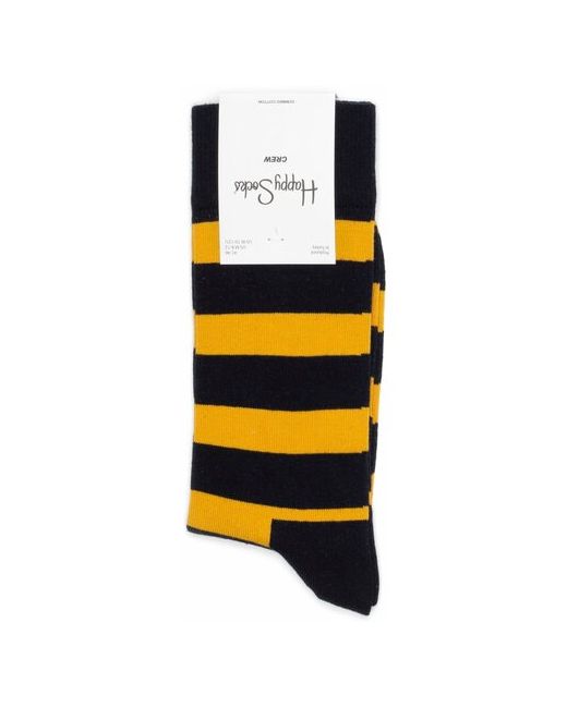 Happy Socks Stripe Grey/Orange/Green носки с разноцветными полосками 41-46