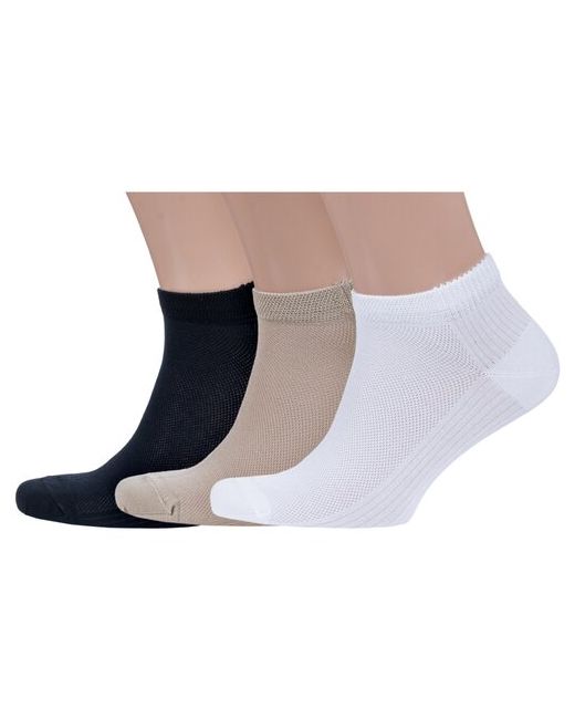Grinston Комплект из 3 пар мужских носков socks PINGONS микромодала микс 2 размер 25