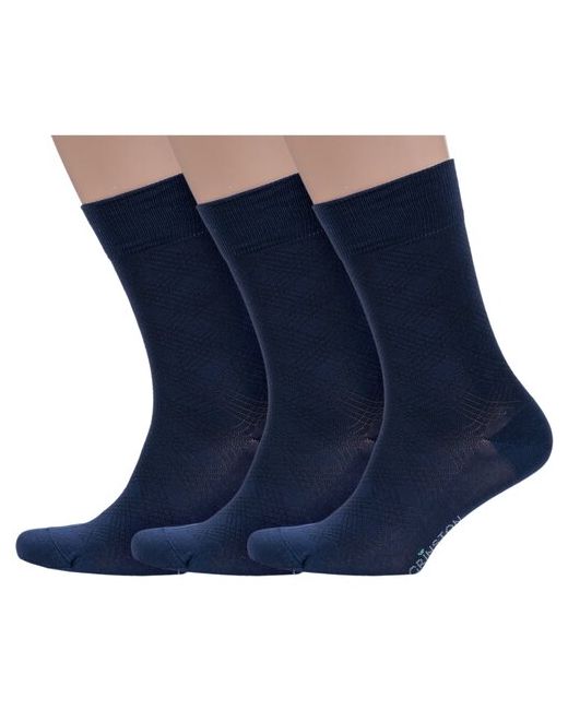 Grinston Комплект из 3 пар мужских носков socks PINGONS мерсеризованного хлопка размер 29