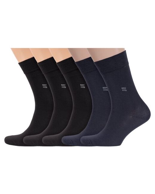 RuSocks Комплект из 5 пар мужских носков Орудьевский трикотаж микс 3 размер 29 44-45