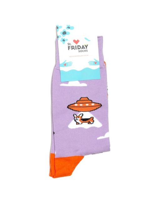 St. Friday Носки с рисунками St.Friday Socks Корги пришельцы 42-46