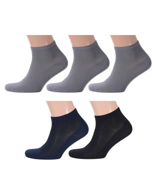 RuSocks Комплект из 5 пар мужских носков Орудьевский трикотаж микс 2 размер 25-27 38-41