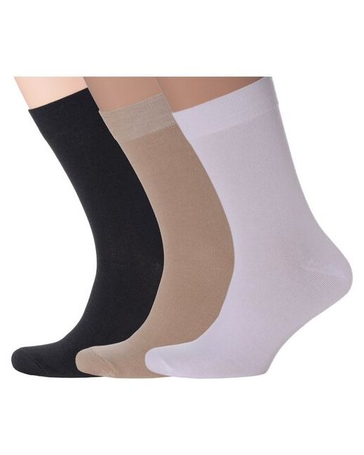 Нева-Сокс Комплект из 3 пар мужских носков без фабричных этикеток микс 1 размер 31 45-47