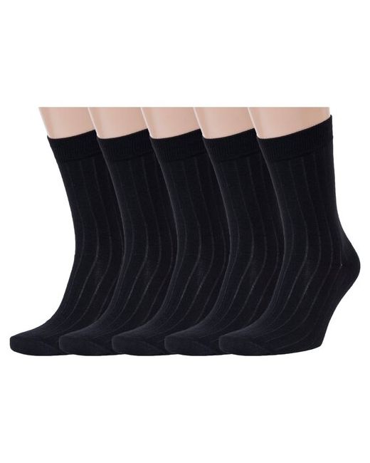 Красная Ветка Комплект из 5 пар мужских носков черные размер 27