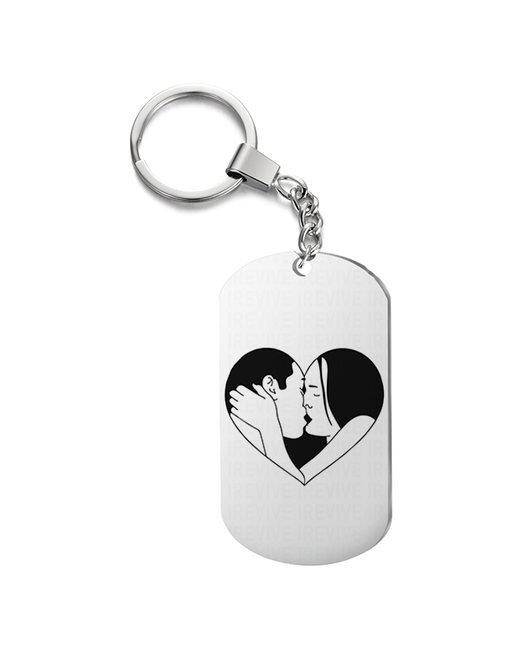 UEGrafic Брелок с гравировкой сердце влюбленные подарочный жетон на сумку ключи в подарок