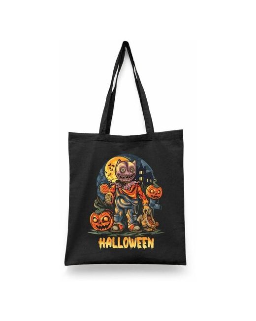 Сувенир Shop Сумка-шоппер унисекс СувенирShop Хеллоуин/Halloween/Тыква/Зомби Белая