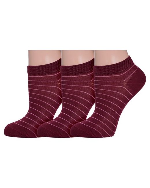 Grinston Комплект из 3 пар женских носков socks PINGONS микромодала размер 23