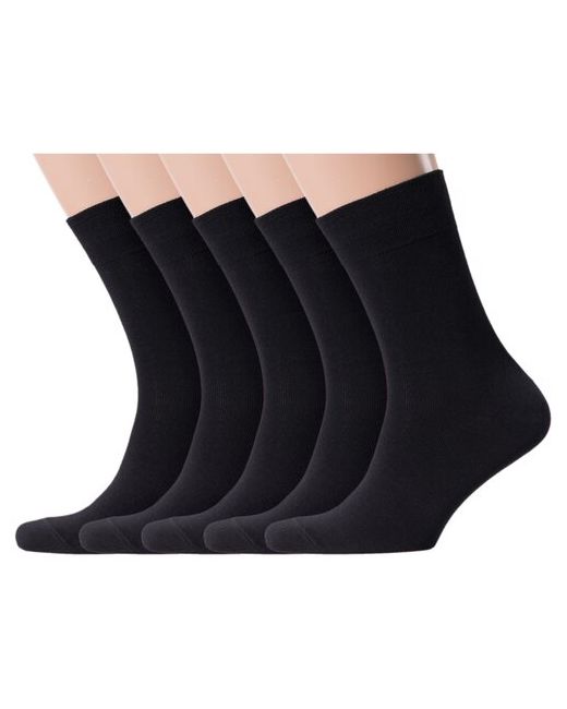 Virtuoso Комплект из 5 пар мужских носков Стандарт черные без этикеток размер 25 38-40