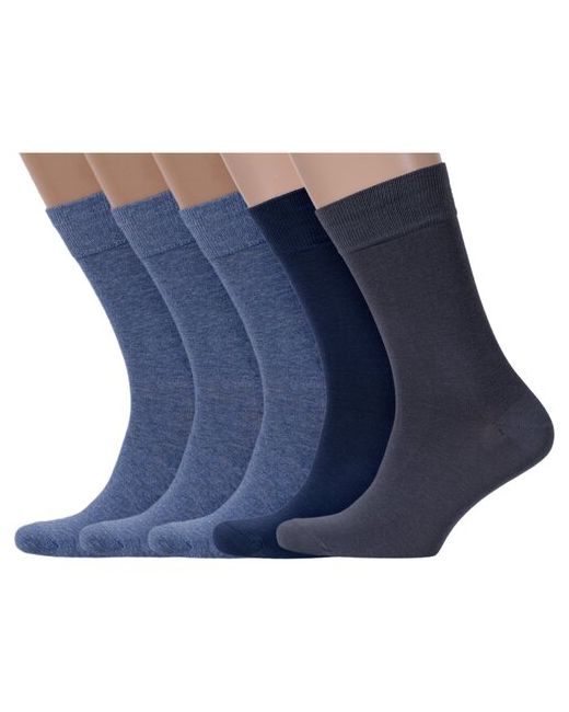 Lorenzline Комплект из 5 пар мужских носков микс 4 размер 25 39-40