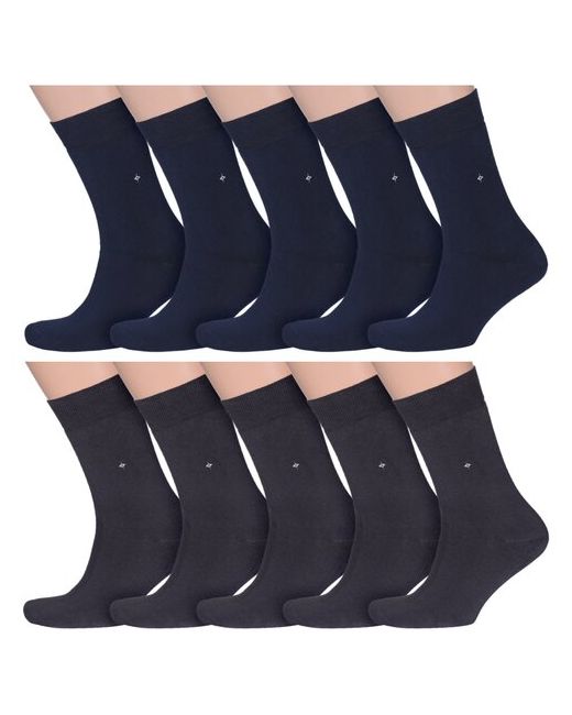 RuSocks Комплект из 10 пар мужских махровых носков Орудьевский трикотаж микс 3 размер 29 44-45