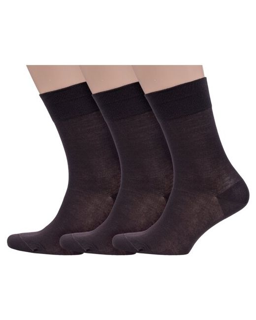 Grinston Комплект из 3 пар мужских бамбуковых носков socks PINGONS размер 27