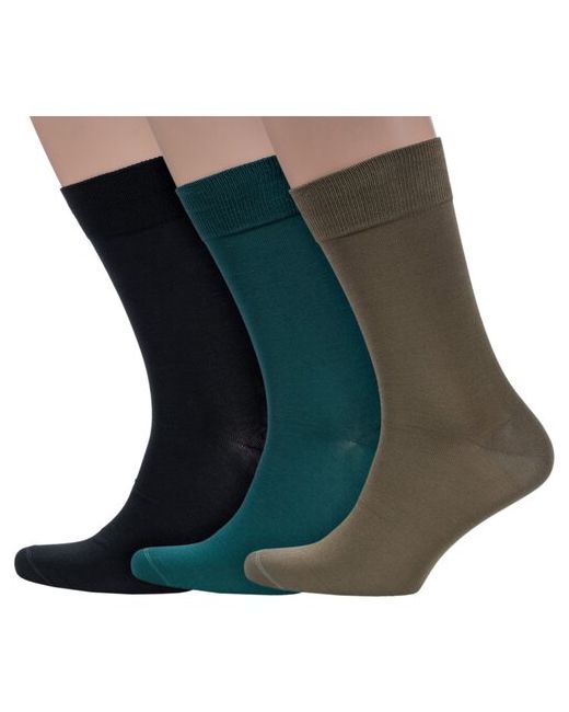 Sergio di Calze Комплект из 3 пар мужских носков PINGONS мерсеризованного хлопка микс размер 29