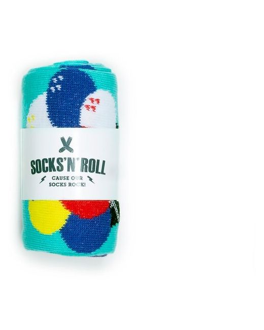 Socks'N'Roll Носки IceCream Blue с изображением мороженного в рожке на голубом фоне