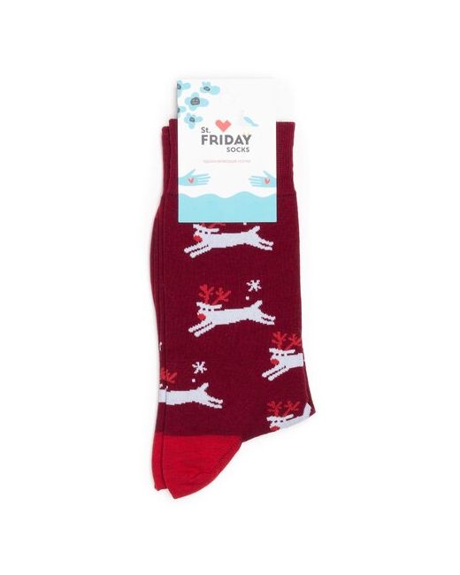 St. Friday Новогодние носки St.Friday Socks с оленями 42-46