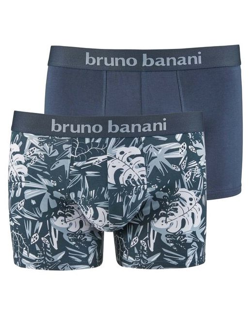 Bruno Banani Трусы-боксеры Short 2Pack Leavy Grey Graphit комплект 2 шт. Размер M