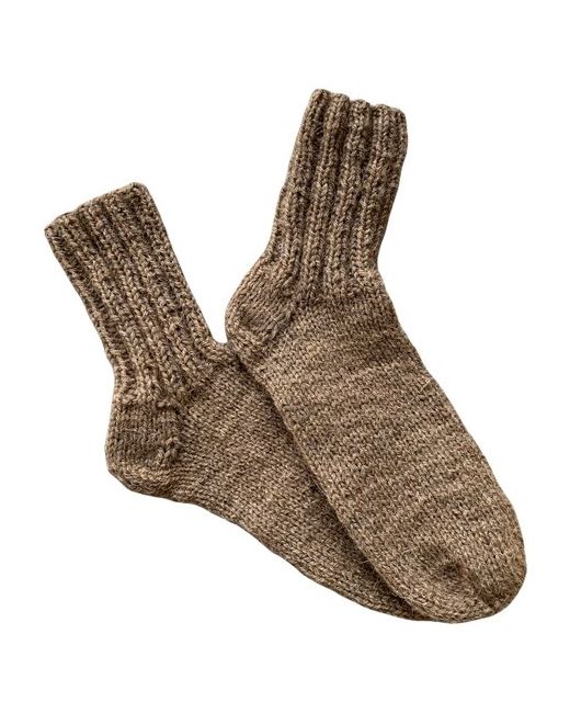 Бабушка Марина Шерстяные носки ручной вязки верблюжья шерсть 43 размер