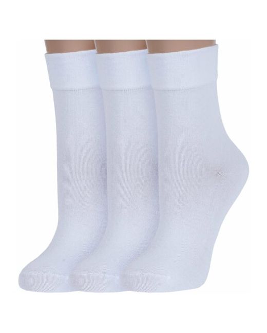 RuSocks Комплект из 3 пар женских носков с ослабленной резинкой Орудьевский трикотаж размер 23-25 39