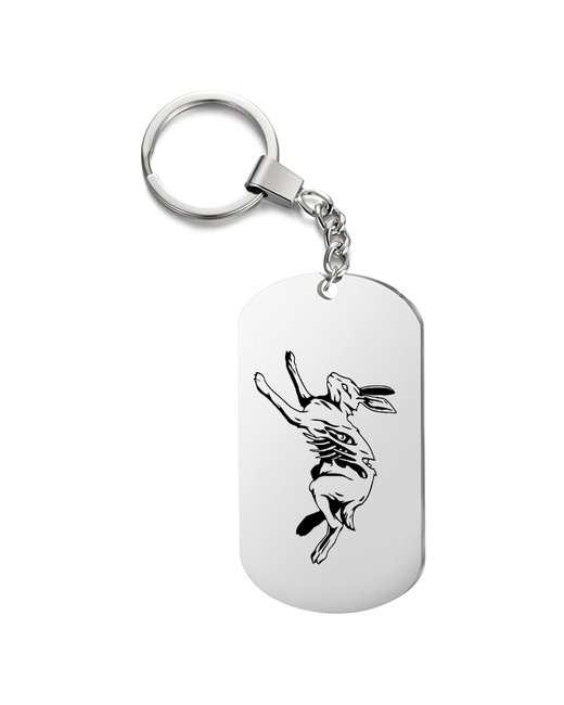 irevive Брелок для ключей заяц зомби с гравировкой подарочный жетон на сумку ключи в подарок