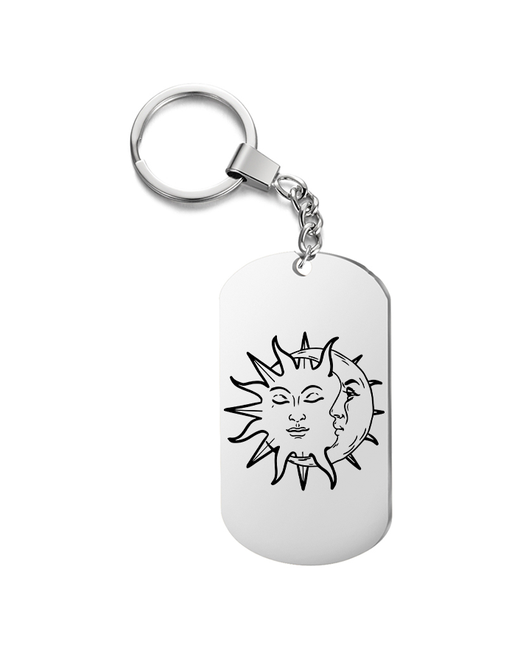 irevive Брелок для ключей Луна и солнце с гравировкой подарочный жетон на сумку ключи в подарок