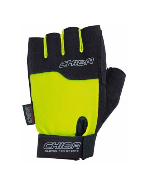 Chiba Спортивные перчатки Power унисекс черно-неоновые 40400 размер M