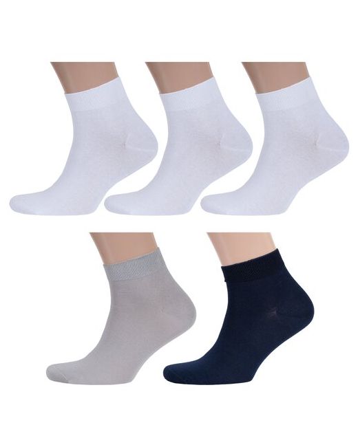 RuSocks Комплект из 5 пар мужских носков Орудьевский трикотаж микс 6 размер 27-29 42-45