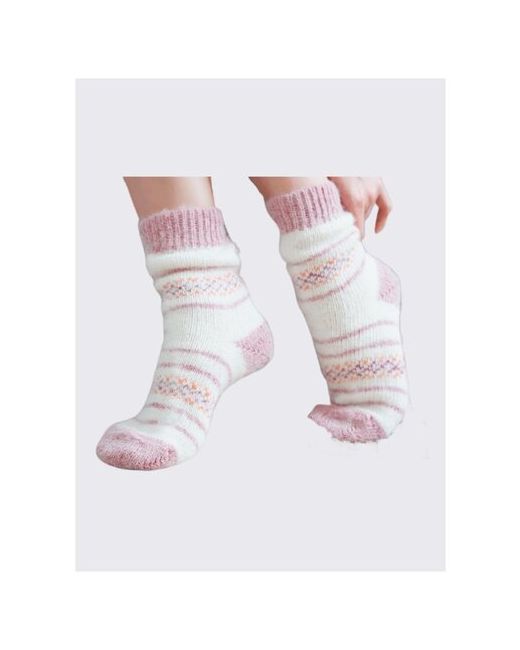 Бабушкины носки Носки вязаные теплые шерстяные термоноски с принтом подарок