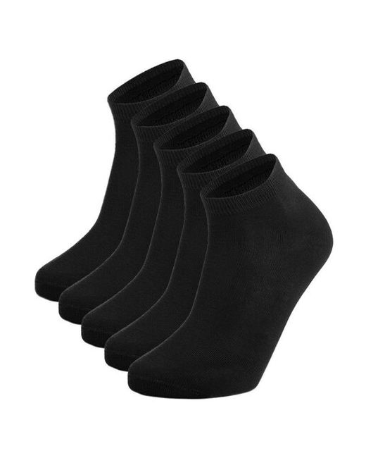 Mega Outlet Комплект мужских носков 5 пар Носки укороченные черные спортивные Набор коротких