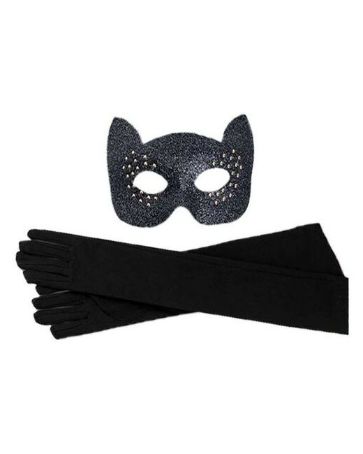 Страна Карнавалия Карнавальный набор Элегантная кошка маска перчатки