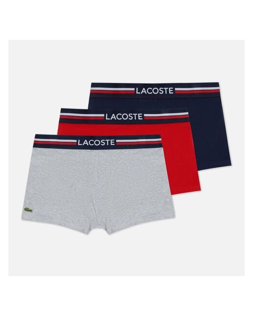Lacoste Underwear Комплект мужских трусов 3-Pack Iconic Three-Tone Waistband Размер XL