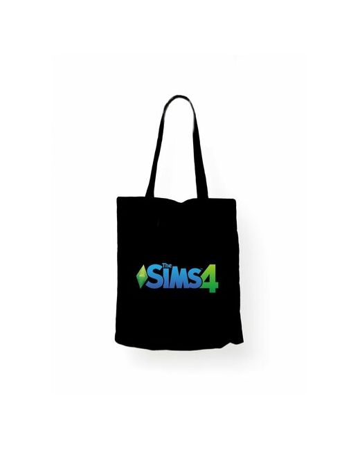 Сувенир Shop Сумка-шоппер унисекс СувенирShop The Sims 4/Симс Черная