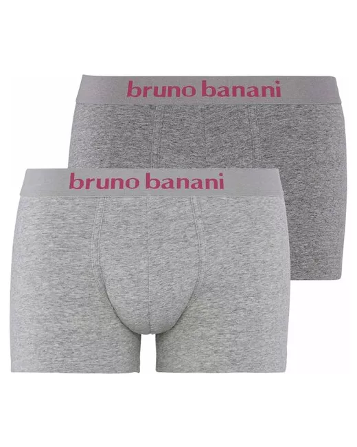 Bruno Banani Трусы-боксеры Short 2Pack Denim Fun Grey Melange комплект 2 шт. Размер M