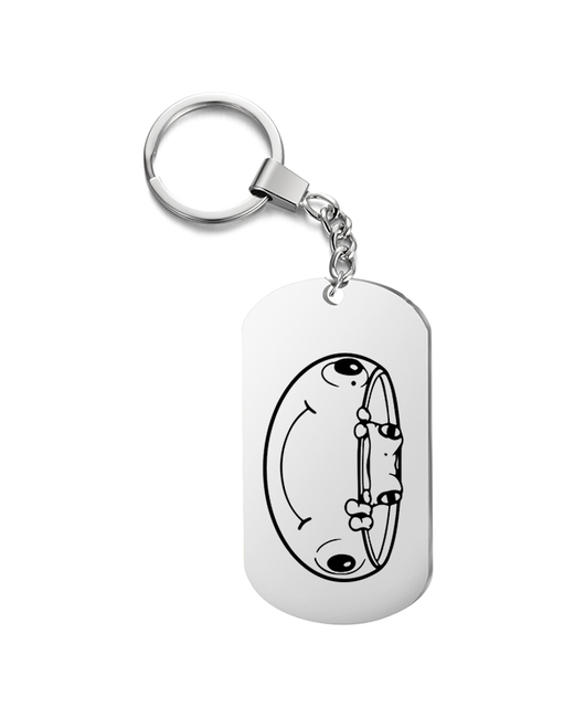 UEGrafic Брелок для ключей лягушка с гравировкой подарочный жетон на сумку ключи в подарок