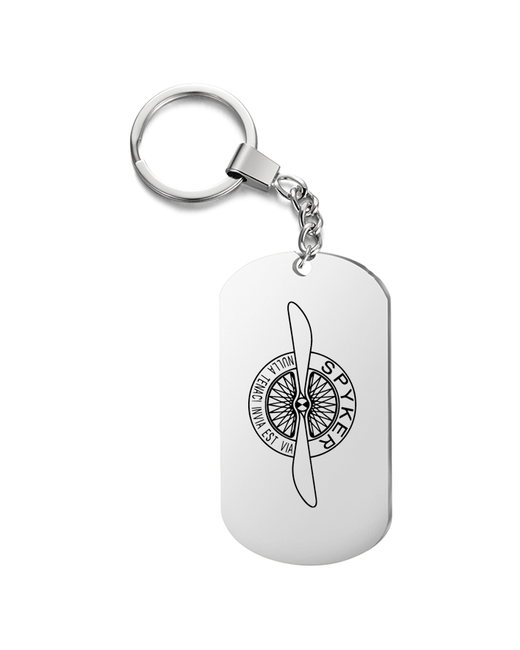 irevive Брелок для ключей Spyker гравировкой подарочный жетон на сумку ключи в подарок