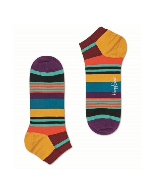 Happy Socks Низкие носки Multi Stripe Low Sock с полосками Чулки и колготки разноцветный 25